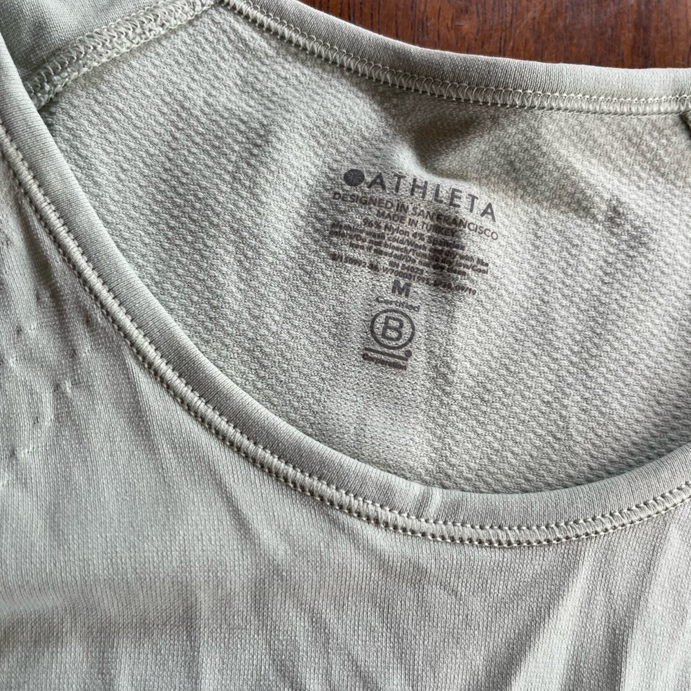 Athleta long sleeve green